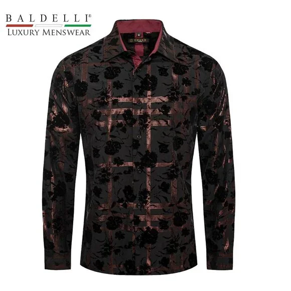 Shirts | Mens Fashion Shirt Metallic Rosegold Overlay Pattern Baldelli303black | Poshmark Shirts | Mens Fashion Shirt Metallic Rosegold Overlay Pattern Baldelli303black | Poshmark